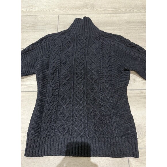 Vintage Rugby Ralph Lauren Cable Knit Sweater Shoulder Buttons | Size Medium - Picture 9 of 14